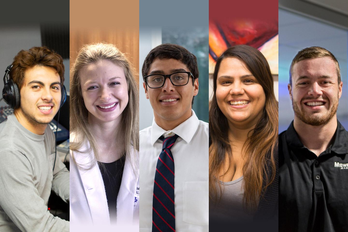 Five student profiles headerback Thumbnail